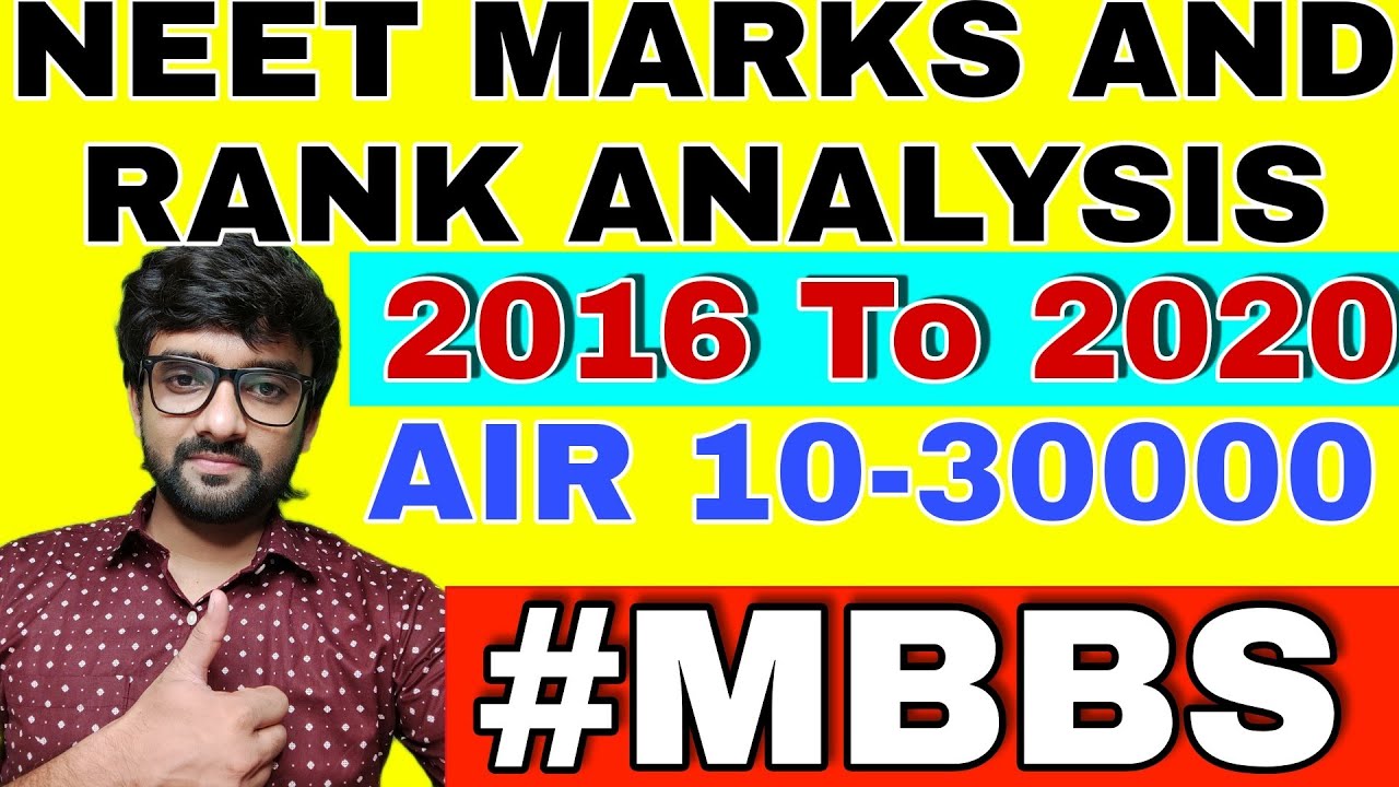 NEET MARKS AND RANK COMPLETE ANALYSIS||AIR 10-30000||Motivation||Hard Work