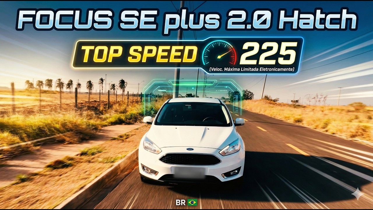 Focus SE plus 2.0 Hatch Veloc. Máxima Limitada eletronicamente (225 km/h) TOP SPEED