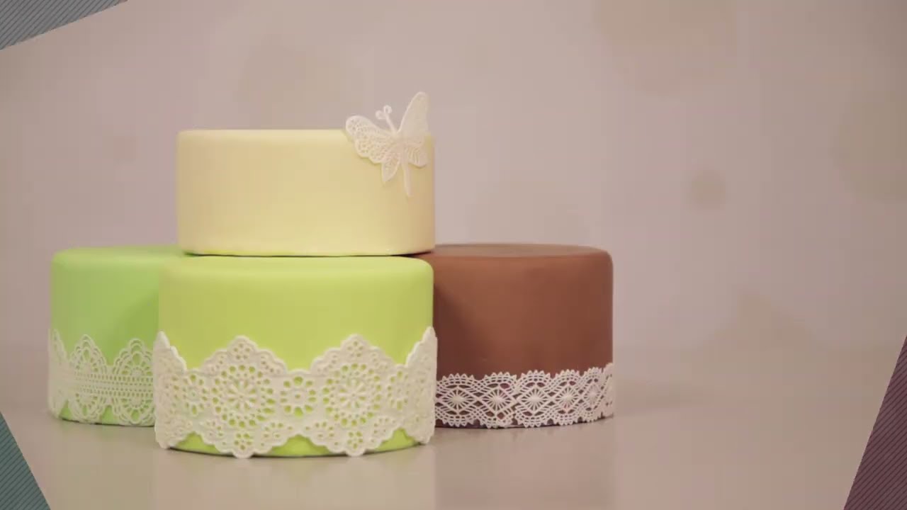 merletti e pizzi con pasta di zucchero lace tutorial