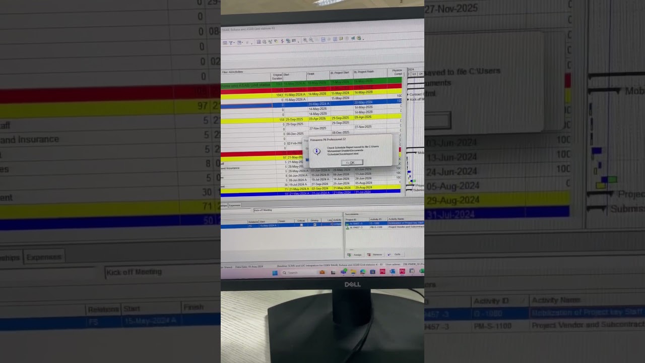 Create Schedule Check Report ! Primavera ! P6 #primavera #p6