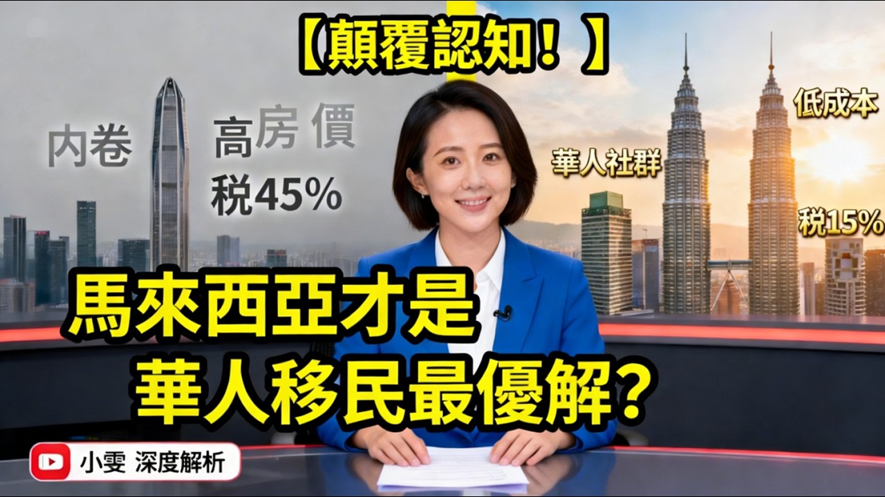 2026年2月華人移民首選！深圳月入100萬在北京內卷？移馬來西亞成本砍一半！真實數據算給你看！