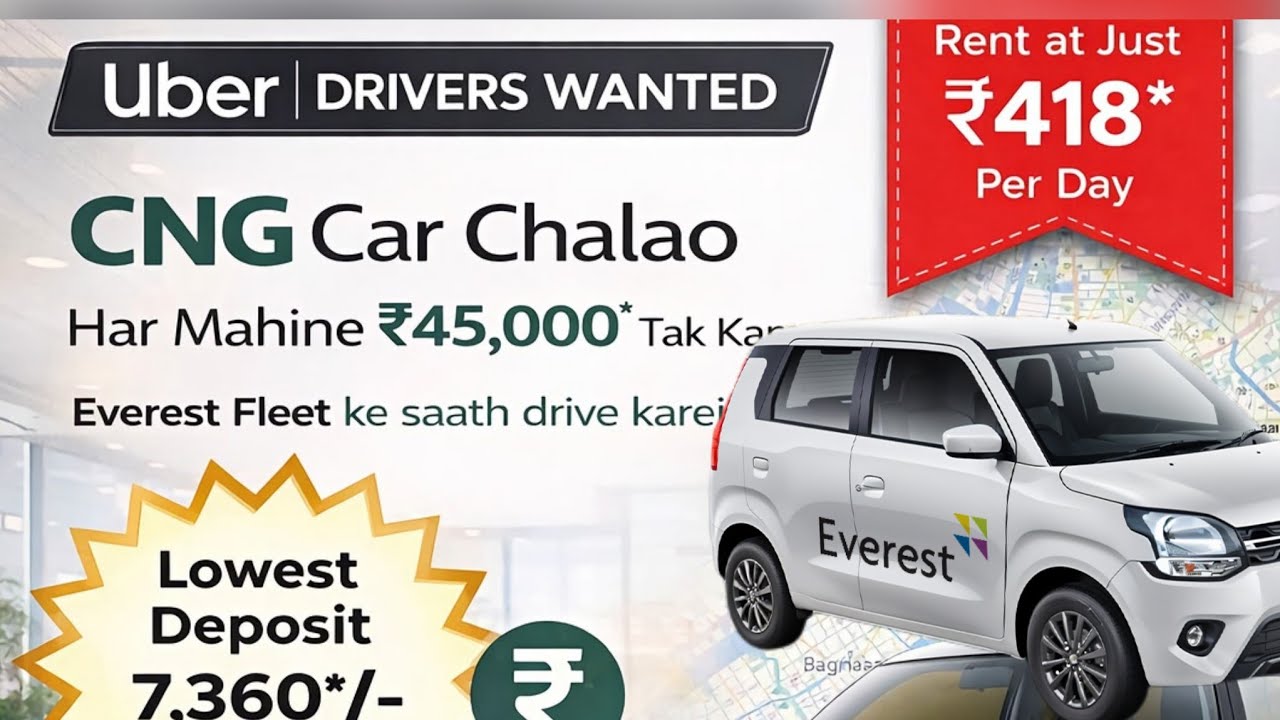 Rs.418. Uber driver job in kolkata Everest fleet Job in kolkata ola uber driver job in india 