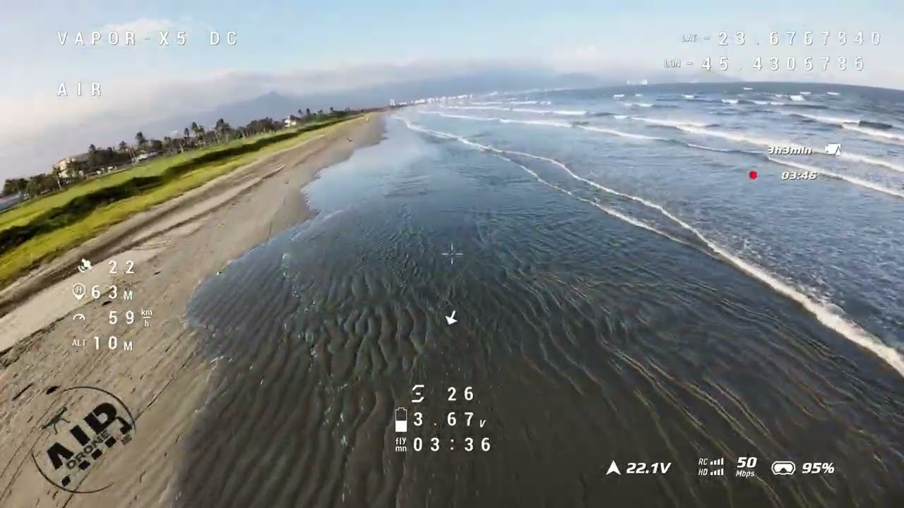 DRONE VÔO TESTE VAPOR D5 EM CARAGUATATUBA - SP