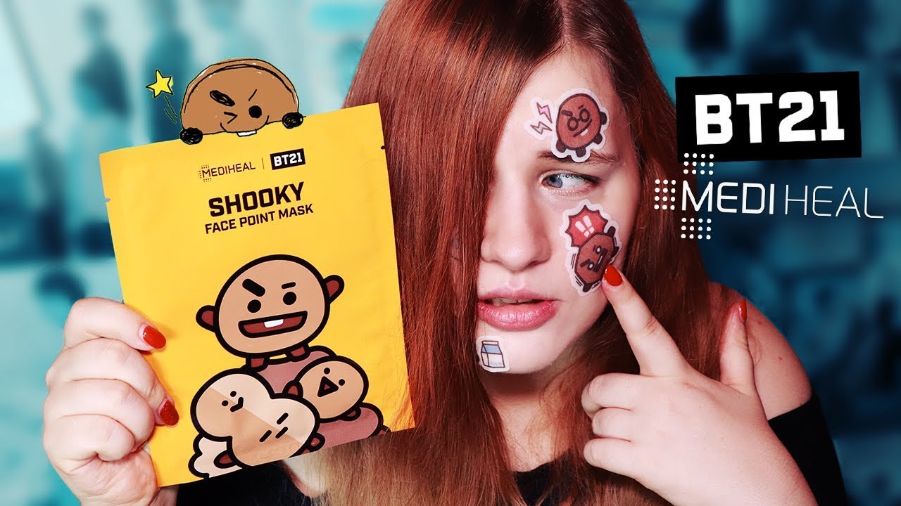 TESTING BT21 x MEDIHEAL Point Mask (Shooky ver.)