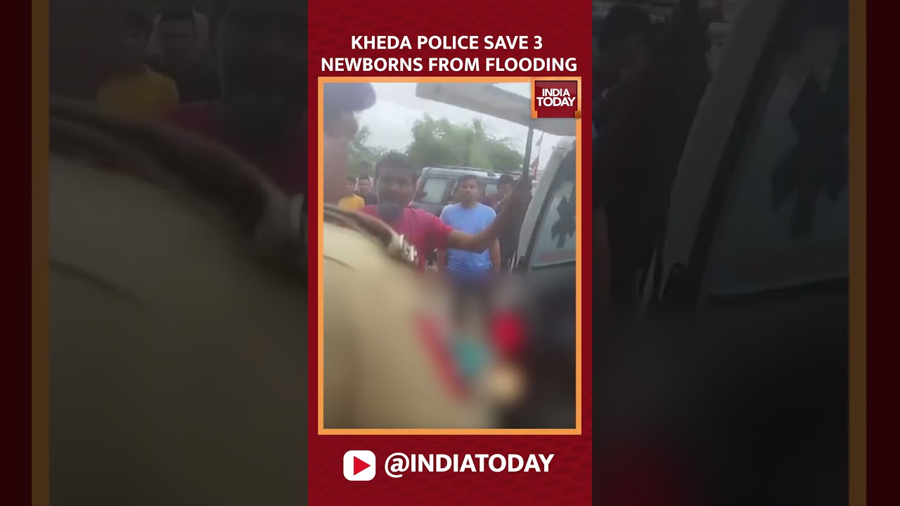 Kheda Police Save 3 Newborns From Flooding | Gujarat Floods | India Today News