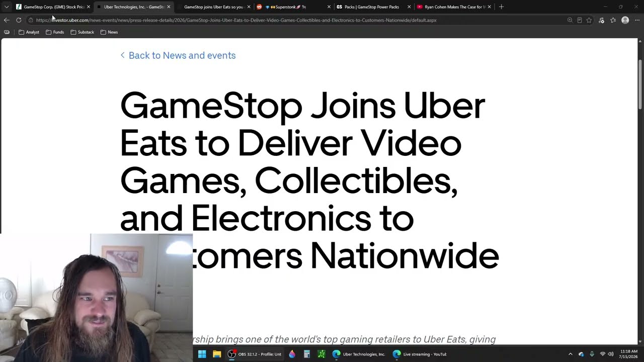 $GME GAMESTOP x $UBER EATS PARTNERSHIP LIVE | RYAN COHEN INTERVIEW AMIT KUKREJA