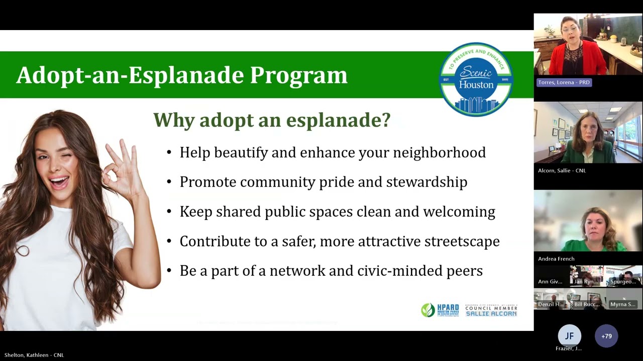 City of Houston Adopt an Esplanade Town Hall Meeting - March 17, 2026