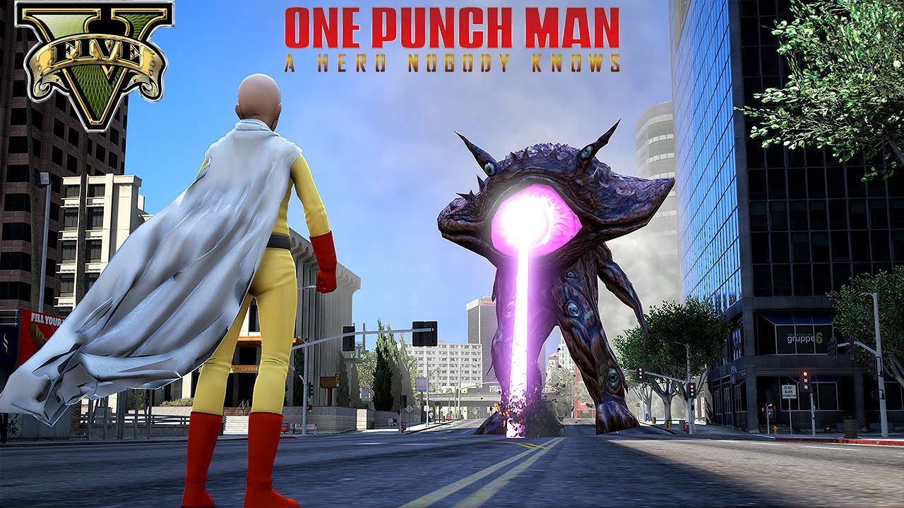 GTA 5 - One Punch Man: A Hero Nobody Knows | Saitama Mod