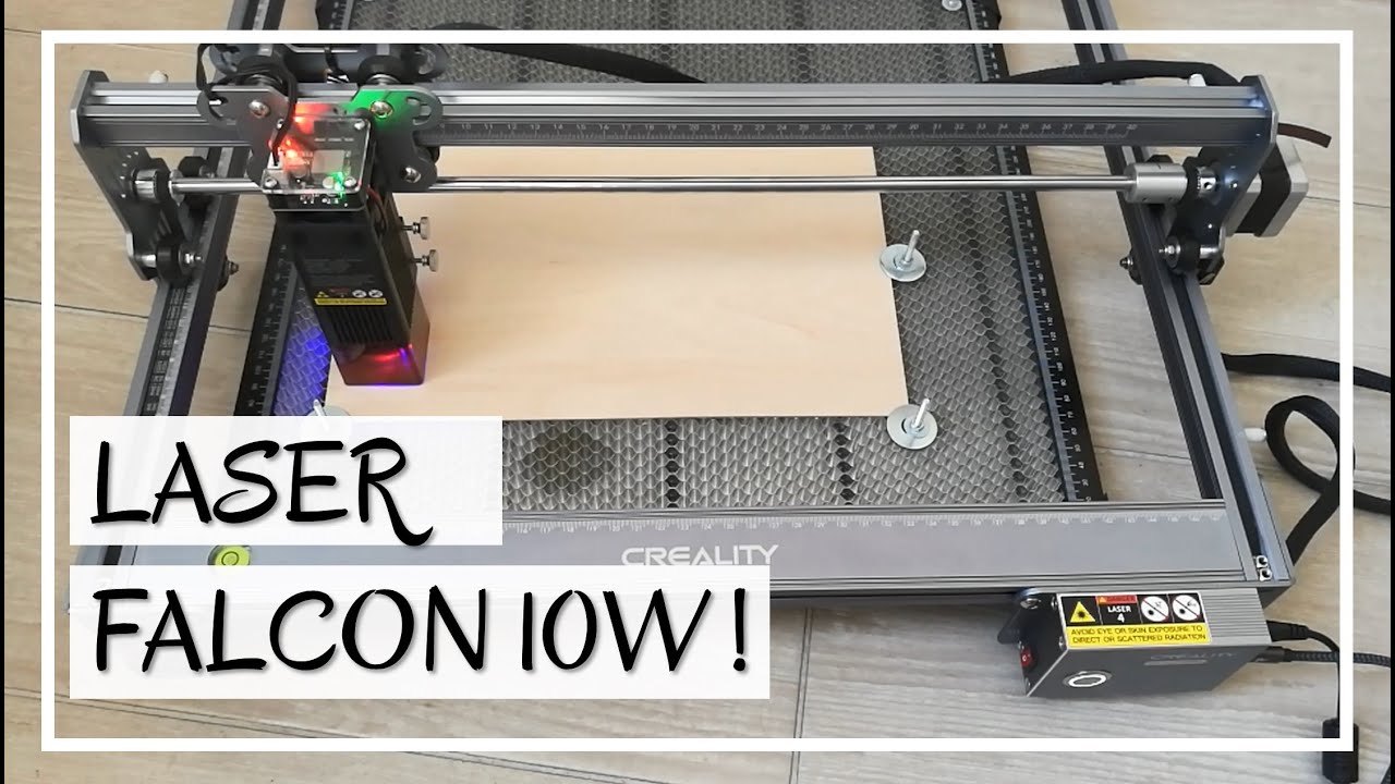 Le LASER Creality CR FALCON - 10W!! On peut graver et découper ! Présentation et plusieurs projets