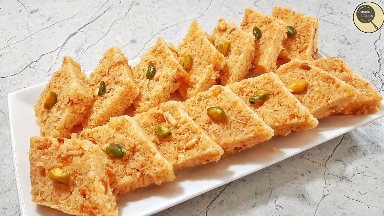 Crispy Lachcha Semai Barfi Recipe | ক্রিসপি লাচ্ছা সেমাই বরফি রেসিপি