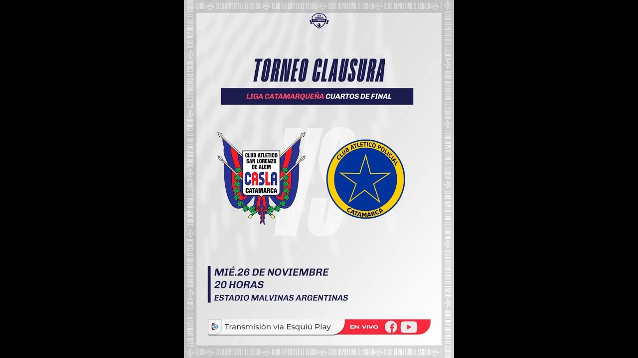 🔴 VIVO | SAN LORENZO vs ATL&Eacute;TICO POLICIAL - Torneo Clausura - Cuartos de Final