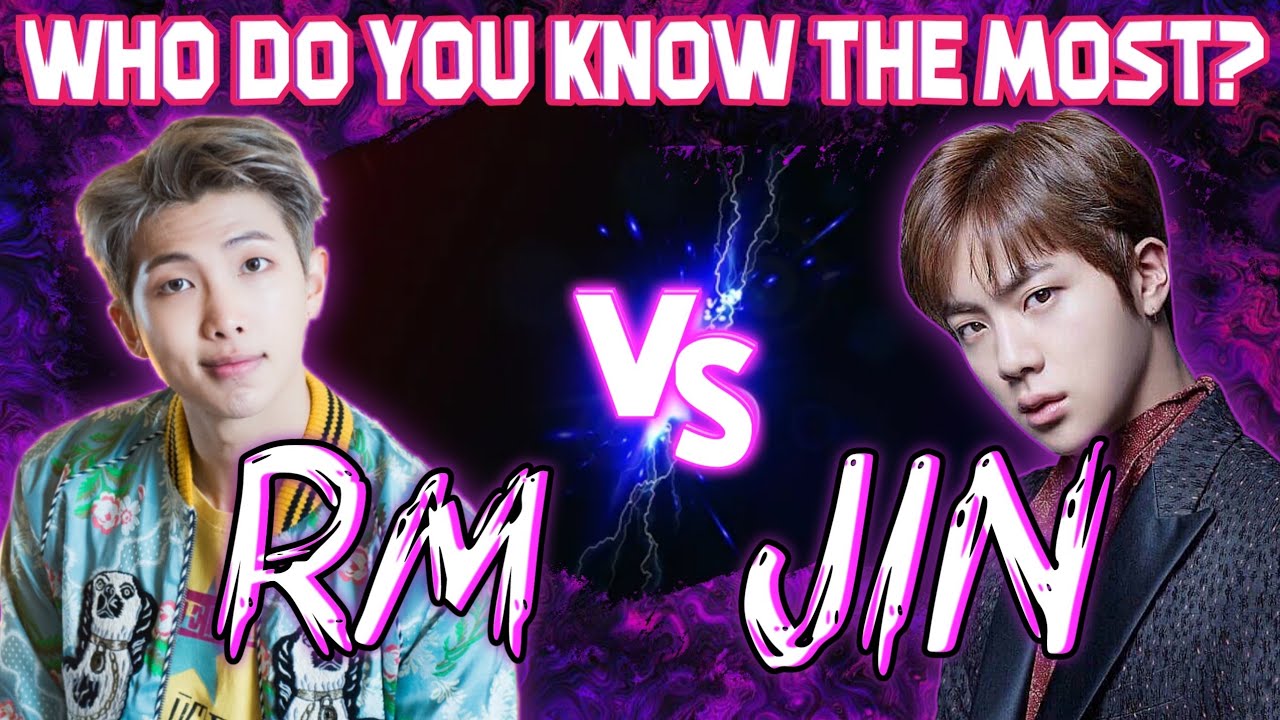 [BTS QUIZ] RM VS JIN | Who Do You Know Most? Who's Fan Are You?