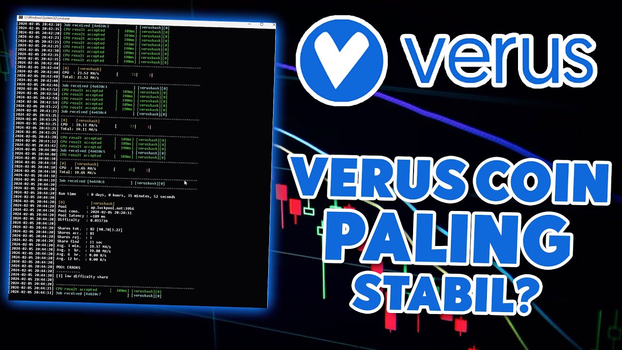 Cara Mudah Mining Pakai Laptop & PC | Pemula Pasti Bisa! Mining Verus Coin
