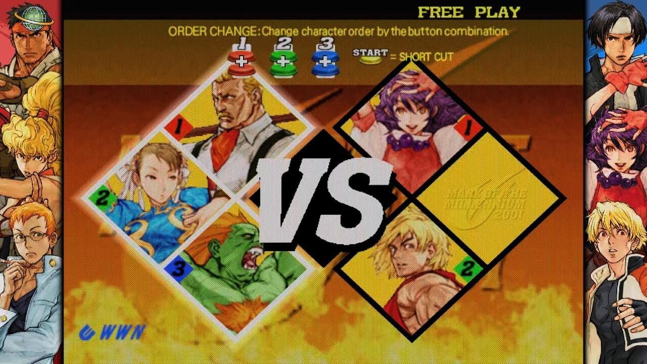 CAPCOM FIGHTING COLLECTION 2 Cvs 2 arcade mode