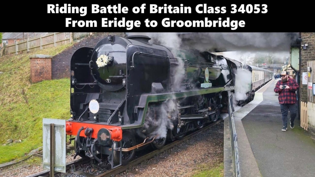 Riding Battle of Britain Class 34053 from Eridge to Groombridge | 18/01/2026 | Spa Valley Railway