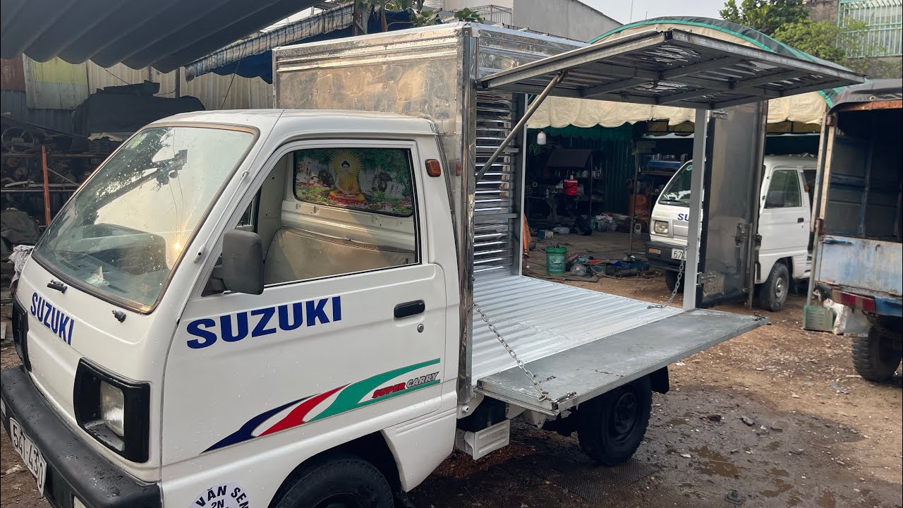 Xe tải thùng cánh dơi đăng kiểm đầy đủ giá 50 củ khoai #thaco #changan #review #xe_ben #suzuki  