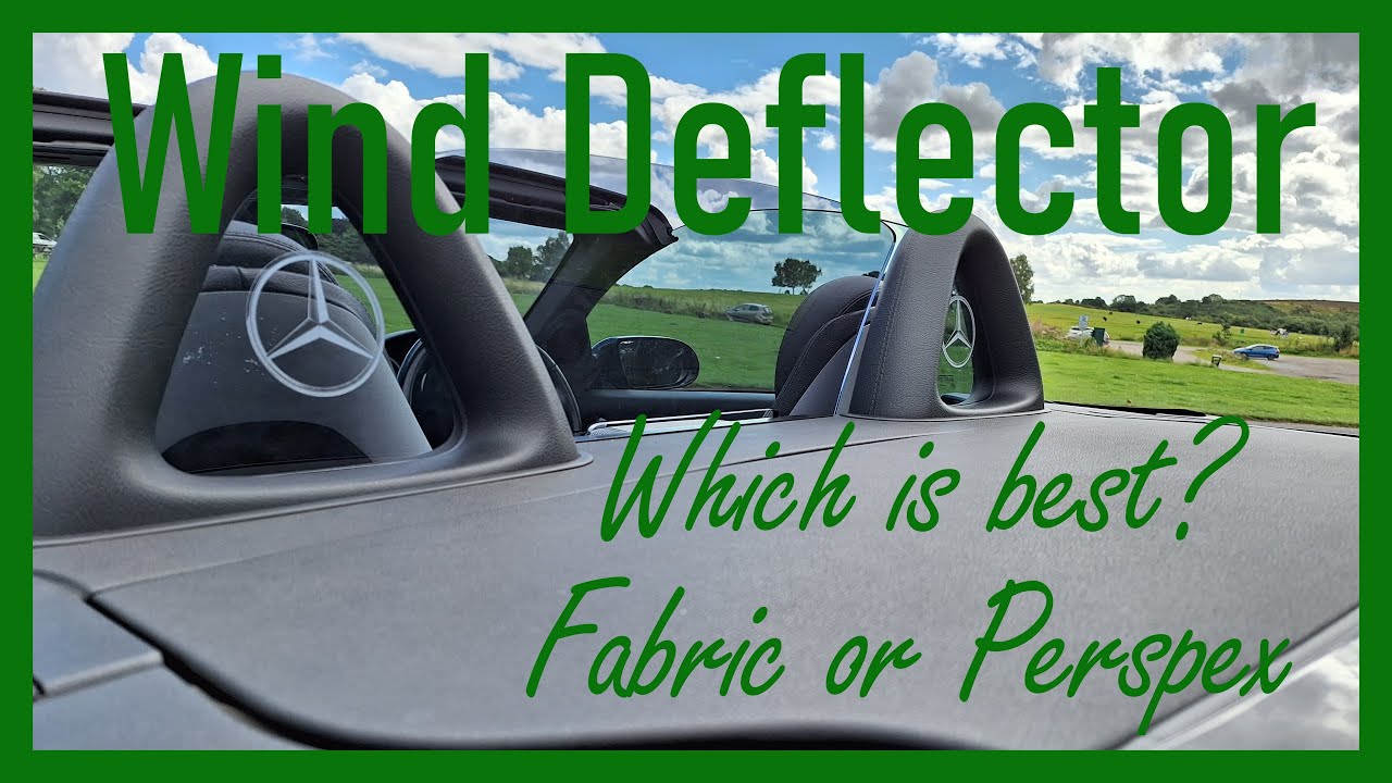 Which is best, the Pippin's Perspex wind deflector or the factory fit fabric wind deflector?