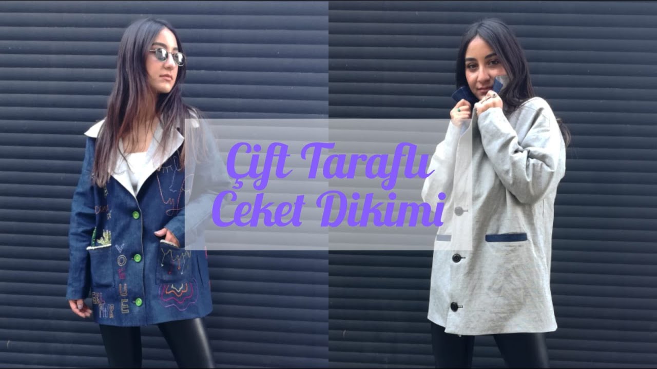 ÇİFT TARAFLI CEKET DİKİMİ/ CEKET NASIL DİKİLİR/ FLETO CEP YAPIMI/DIY /COAT/JACKET/ DERYA AKINCI