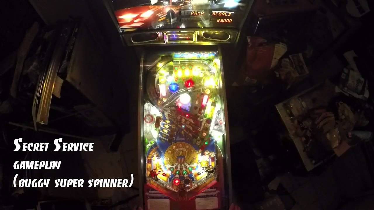 Secret Service pinball gameplay