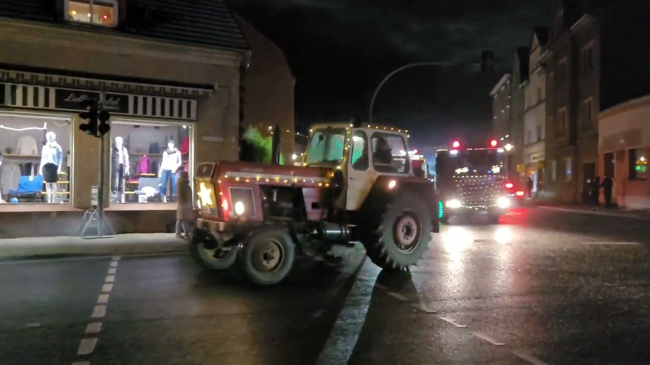 Lichterfahrt durch Meyenburg zum 