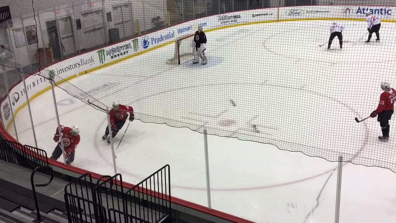 Devils get physical during practice battle drills