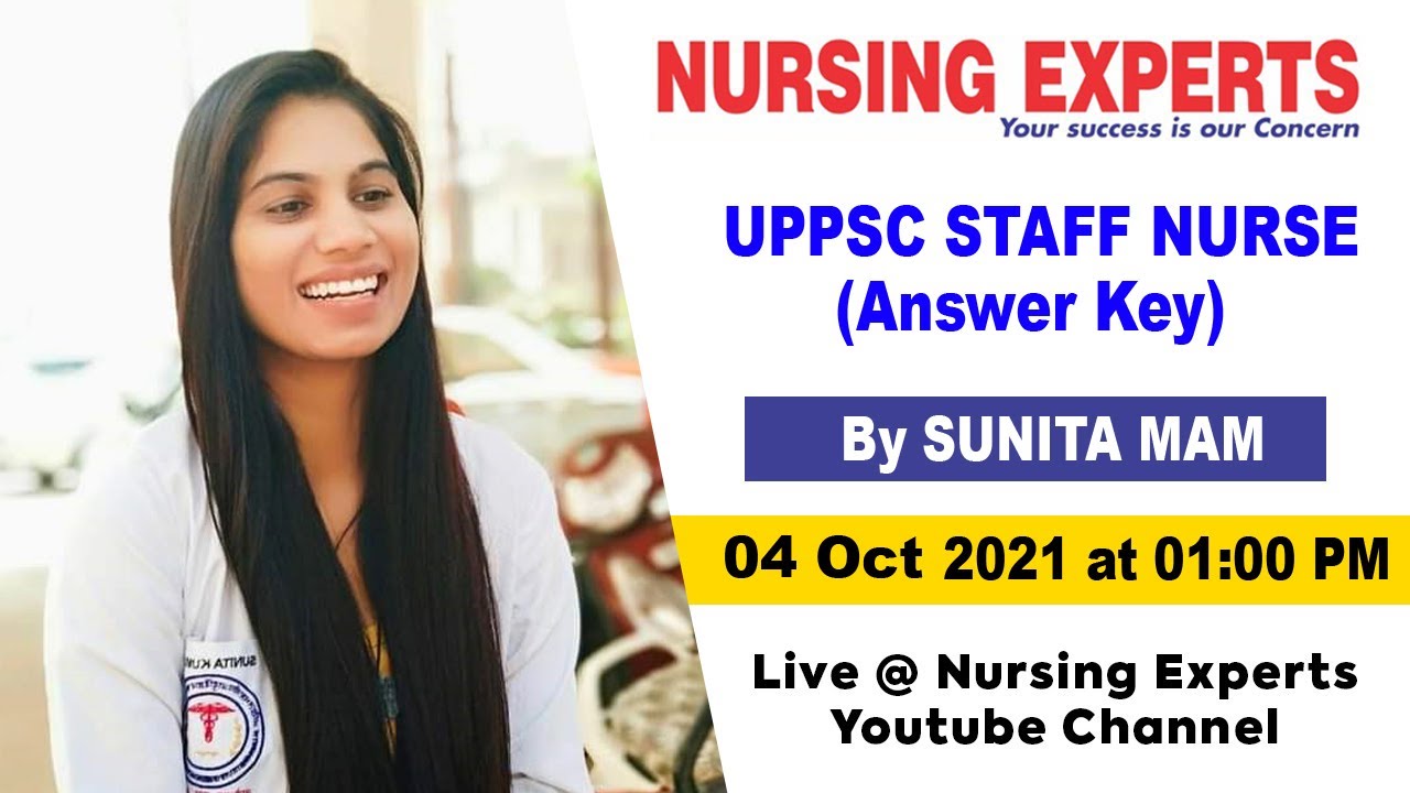 UPPSC STAFF NURSE ANSWER KEY
