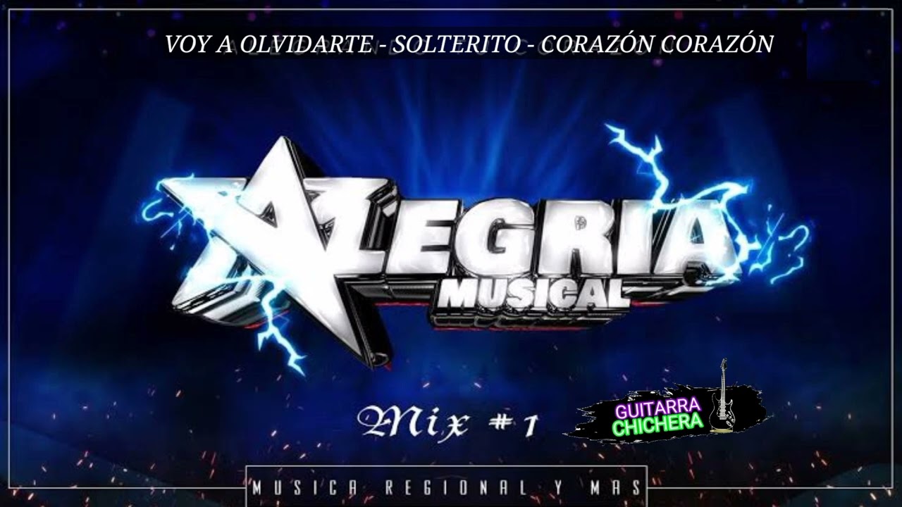 PISTA PARA CANTAR MIX ALEGR&Iacute;A VOY A OLVIDARTE SOLTERITO CORAZ&Oacute;N CORAZ&Oacute;N