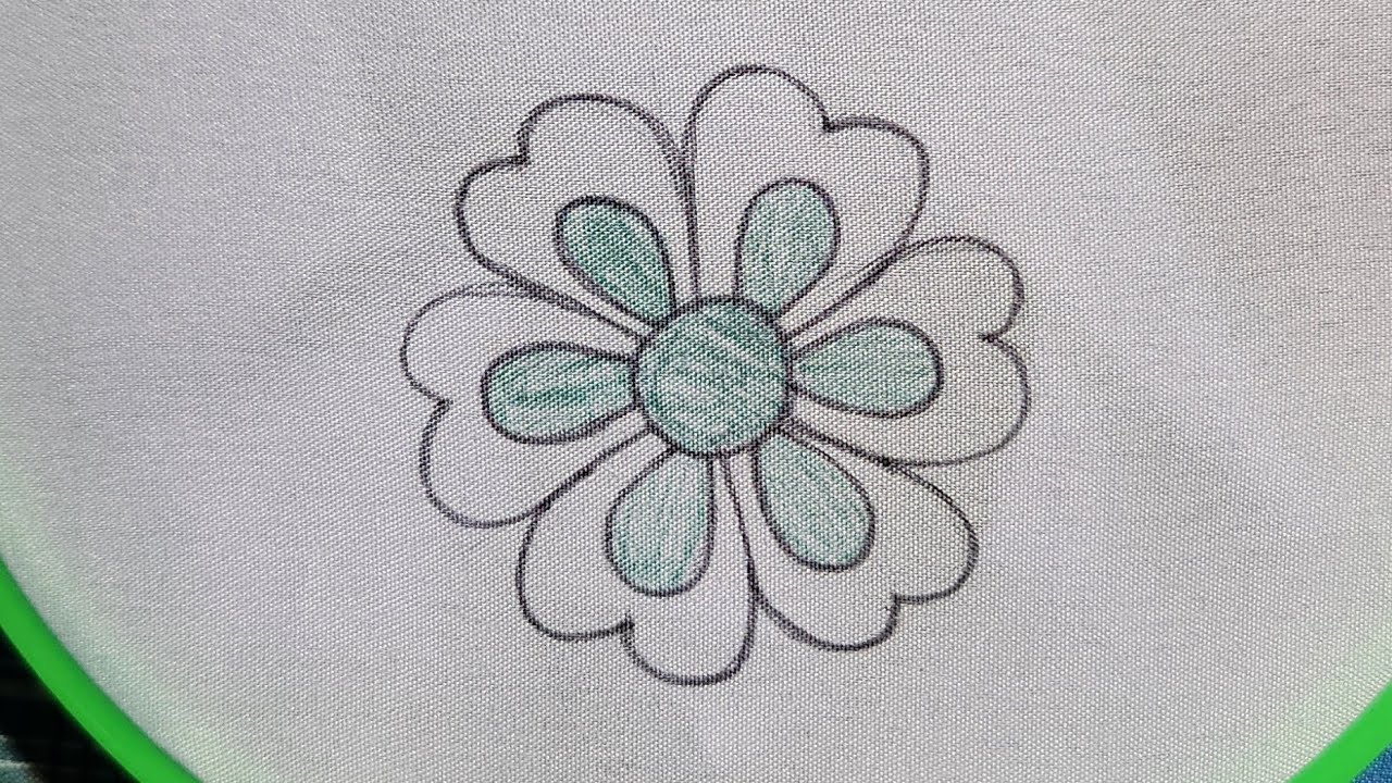 Flower Hand Embroidery Stitch 4 #handwork #flower #needlework