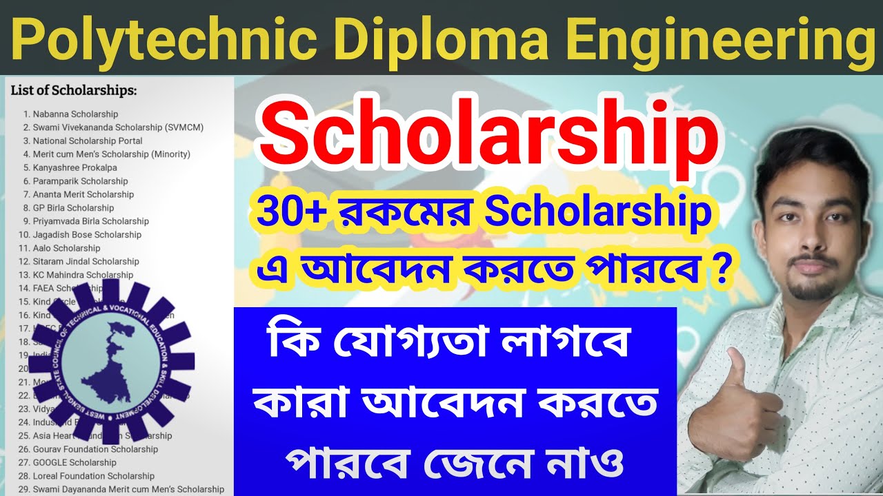 Polytechnic Diploma Engineering এ কি কি Scholarship পাবে জেনে নাও || কি যোগ্যতা লাগবে জেনে নাও