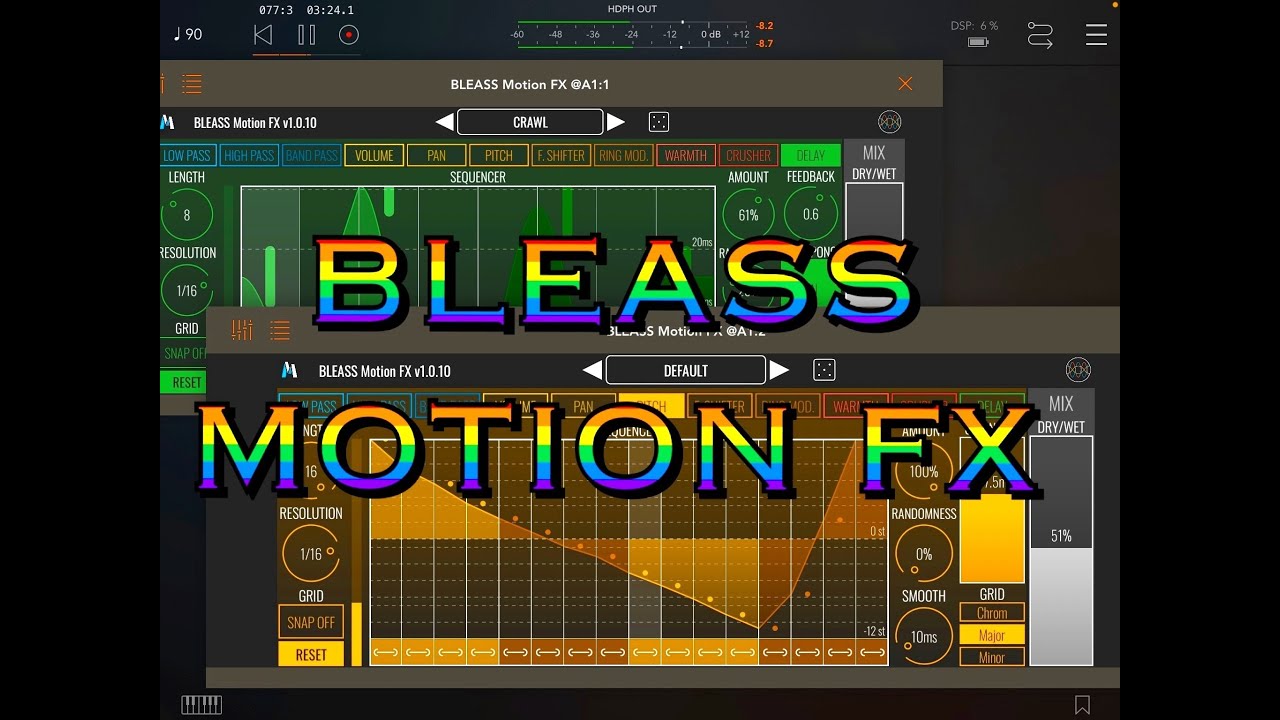 BLEASS Motion FX — предварительная демоверсия для iPad — Very Cool Beans