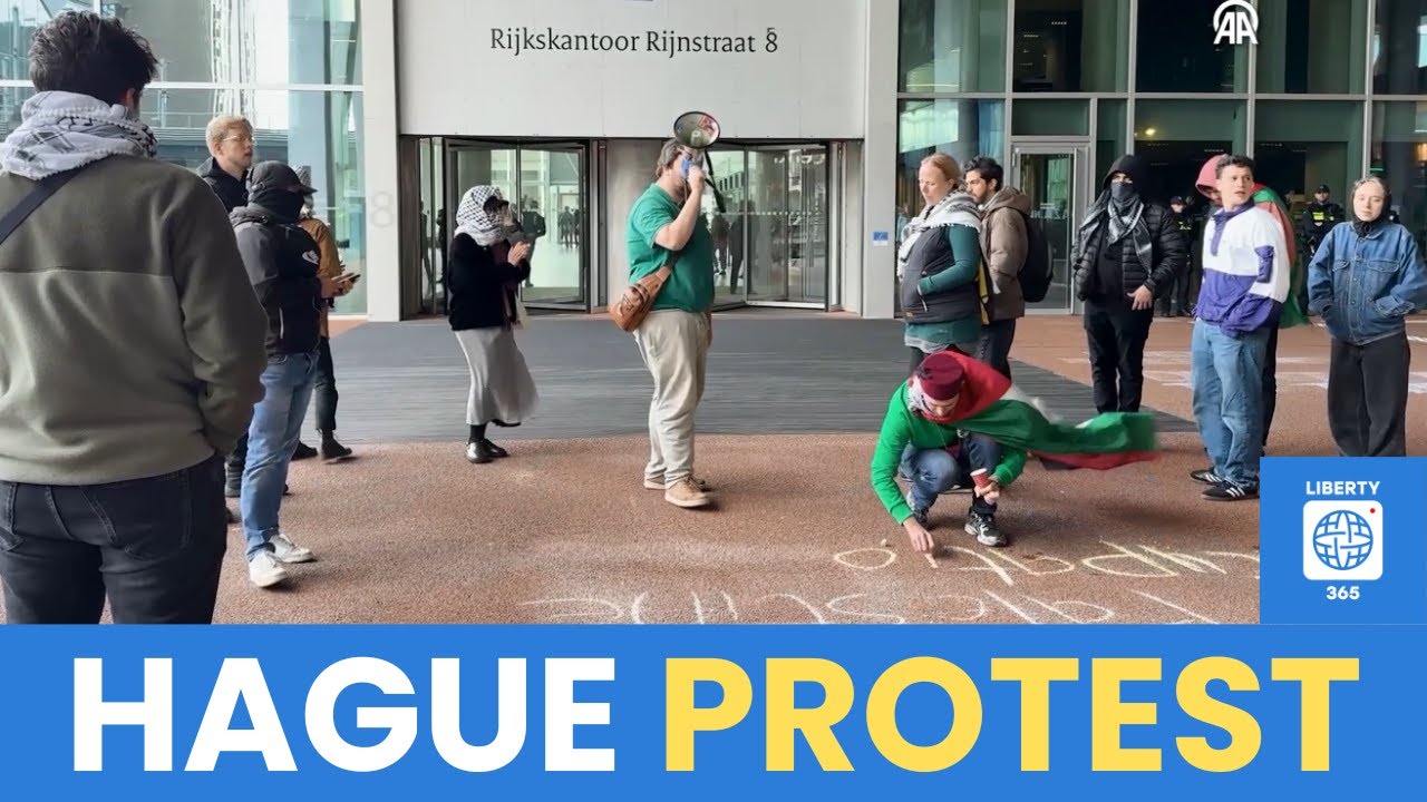 Protest in The Hague Over Gaza Aid Flotilla Attacks
