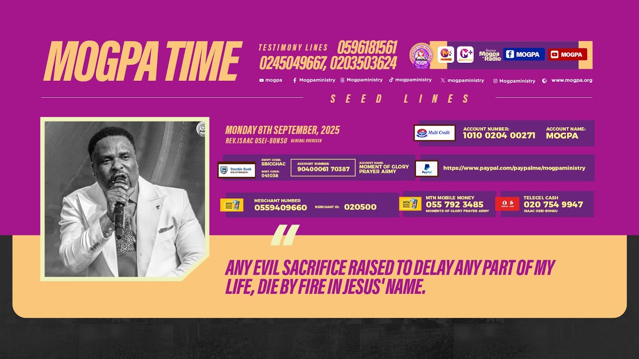BREAKING THE POWER OF DELAY || MOGPA TIME WITH REV O B || 08 - 09 - 2025