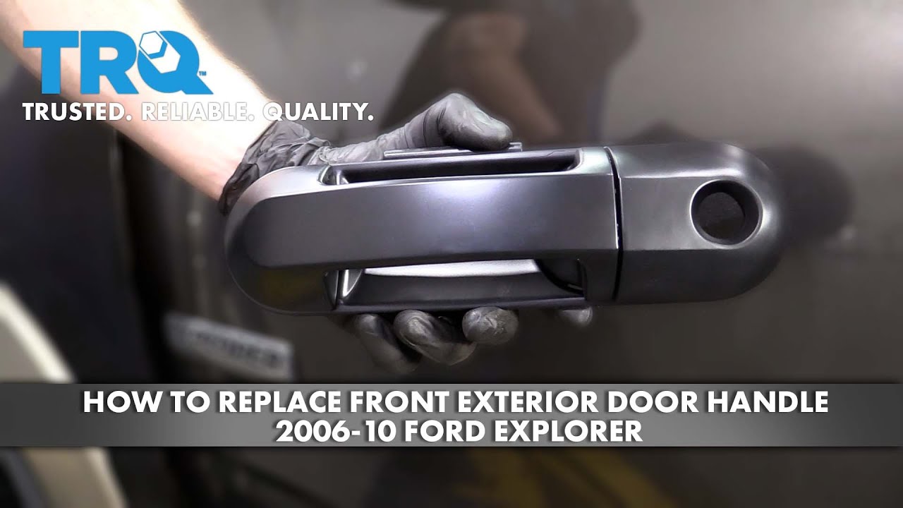 Как заменить ручку передней внешней двери Ford Explorer 2006-10