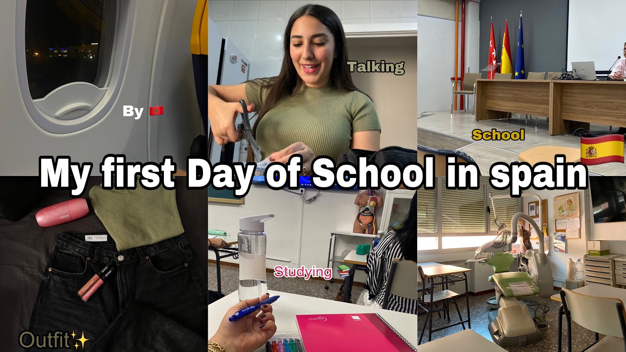 Back to spain for school🇪🇸أول يوم الدراسة فالعام الجديد😍متحمسة و خايفة فنفس الوقت🥹