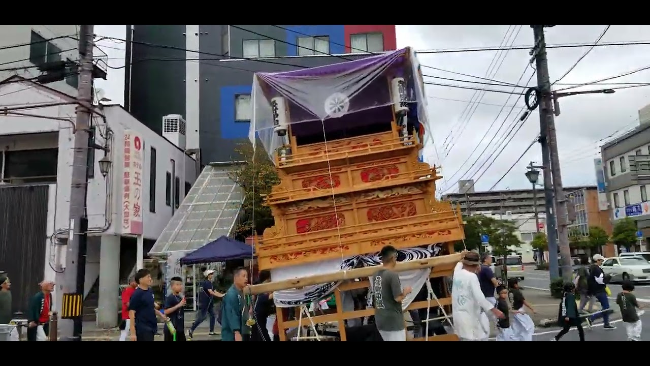 愛媛県西条祭り2025年10月15日駅前