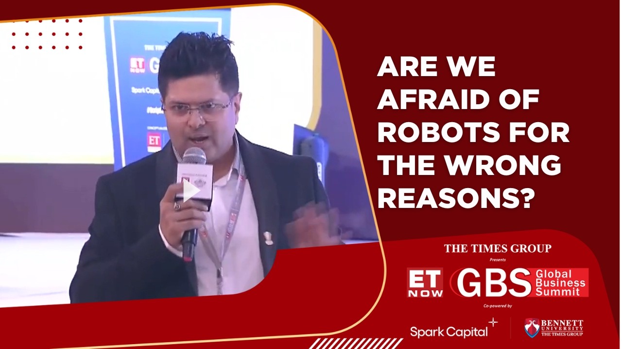 Will Robots Take Our Jobs? A Humanoid Robot Answers | Rahul Shah | GBS | ET Now
