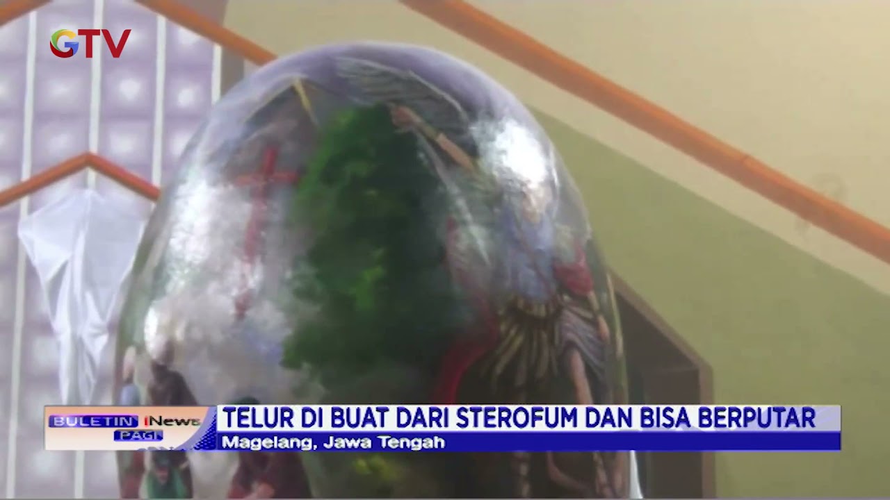 Unik! Telur Paskah Raksasa di Magelang Ceritakan Kerukunan Umat Nasrani dalam Lukisan - BIP 05/04