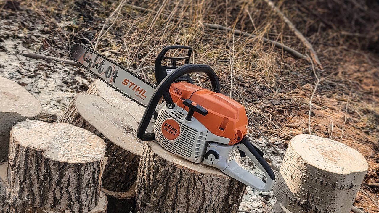 Stihl MS 261c w akcji