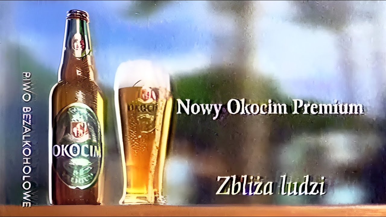 Okocim Premium: Piwo bezalkoholowe, stara reklama 2001