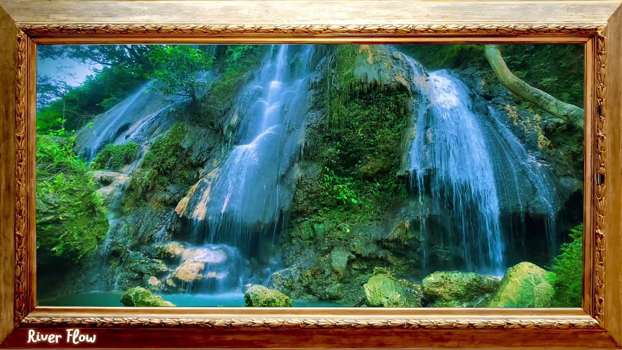 🛑 4 Hour of RIVER FLOW 🌿 Relaxing Sounds to Calm the Mind & Soothe the Soul 🌿 River sound
