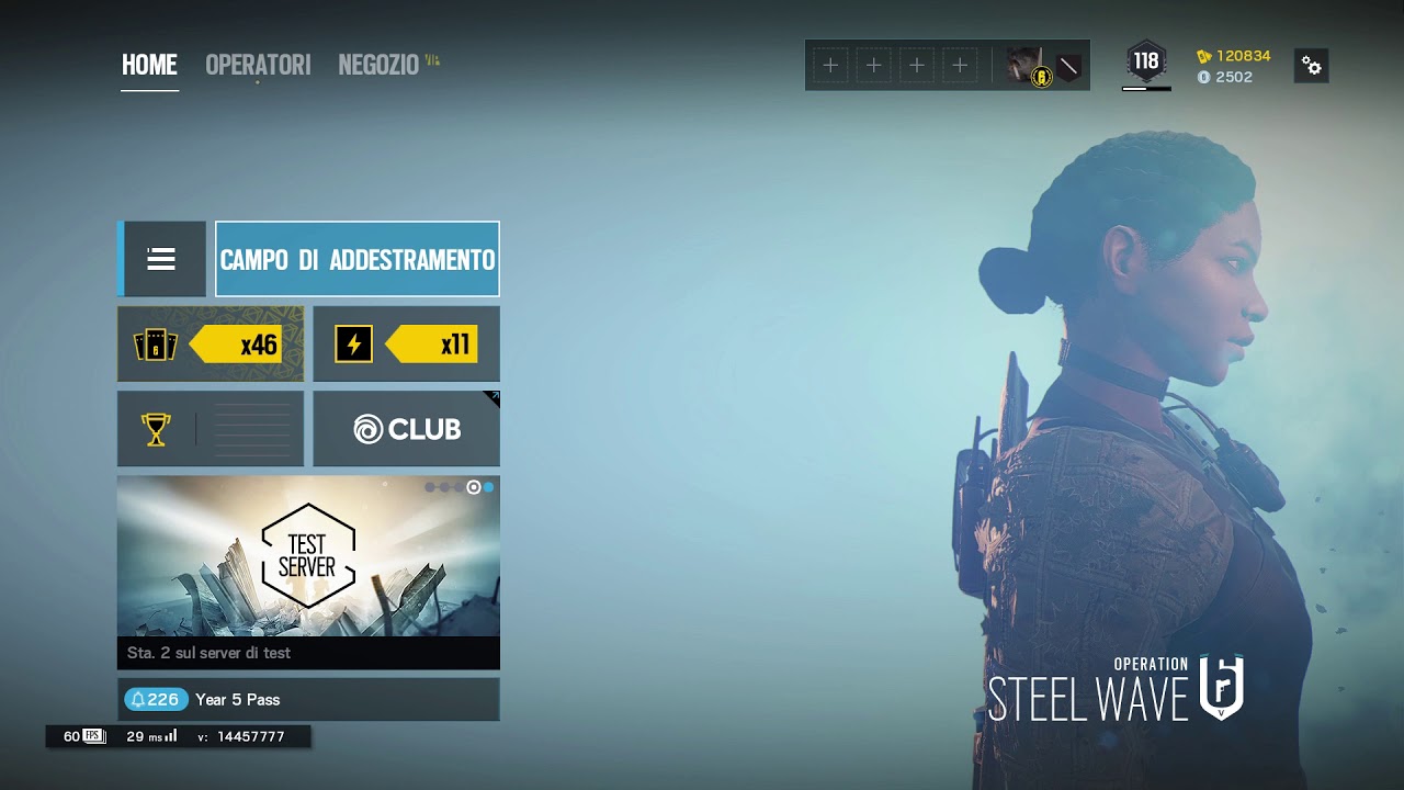 [Rainbow Six Siege] Operation Steel Wave - Menu Screen