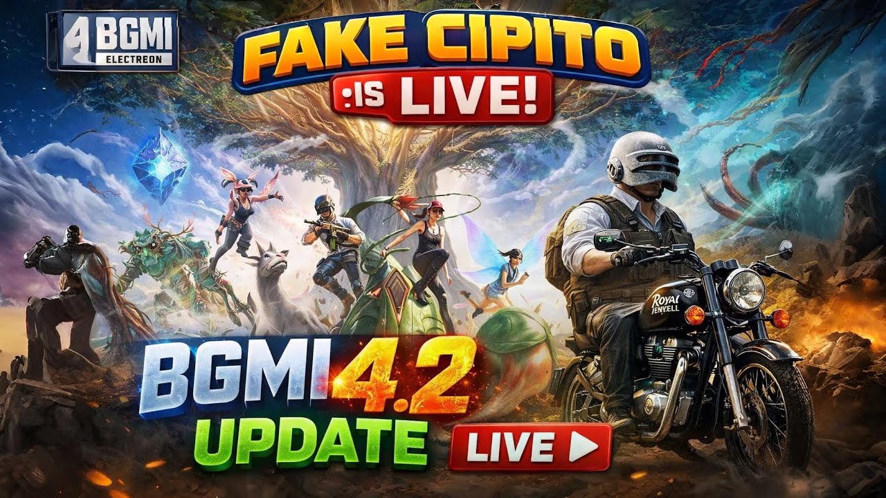 BGMI 4.2 NEW UPDATE with FAKE CIPITO is Live 🔥 
