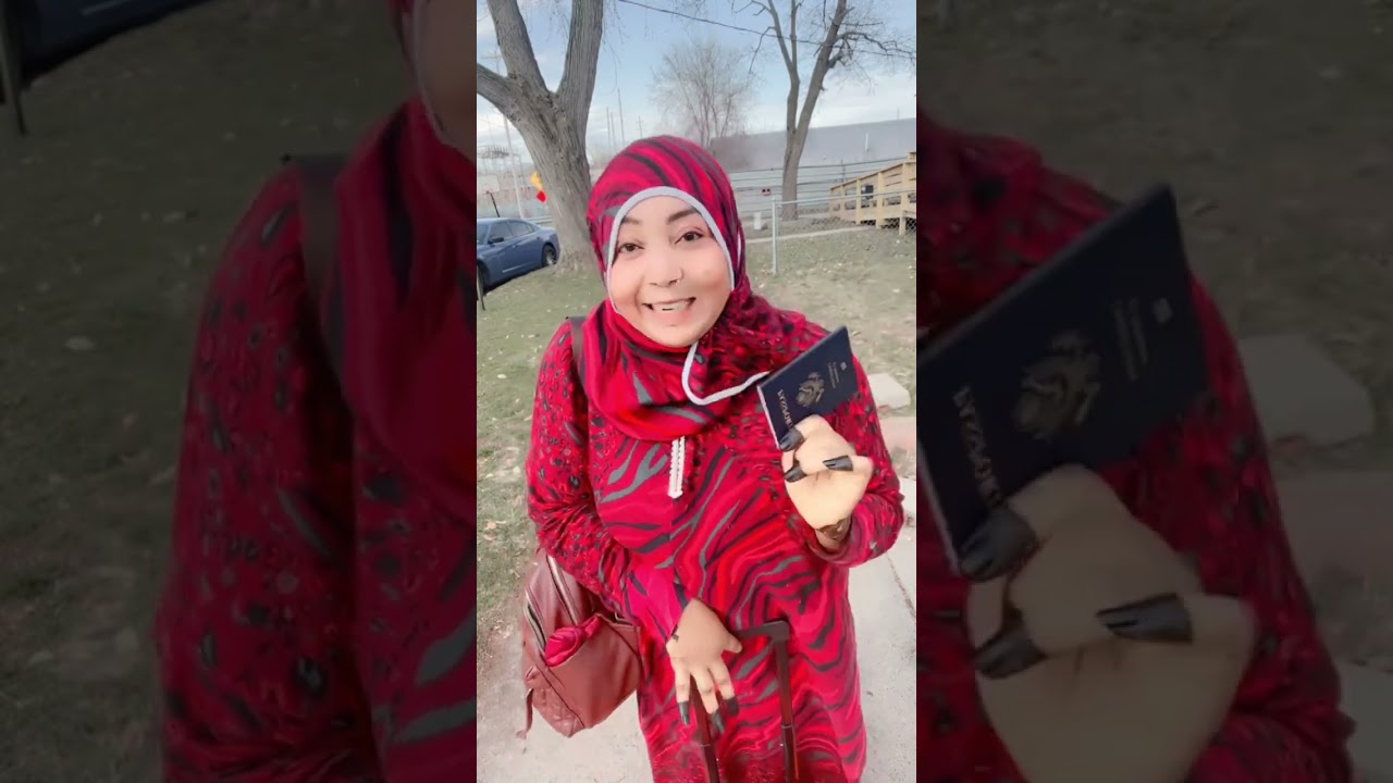 خديجة امريكا مسافرة ￼ كندا هي وأطفالها ￼ ربنا وصلنا بالسلامة ￼