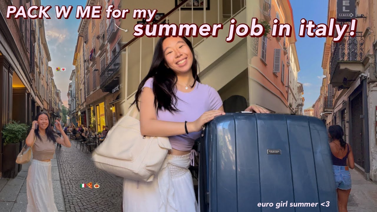 PACK WITH ME FOR EUROPE (outfits, prep, shopping)! my euro girl summer 2024: italy travel vlog 2024
