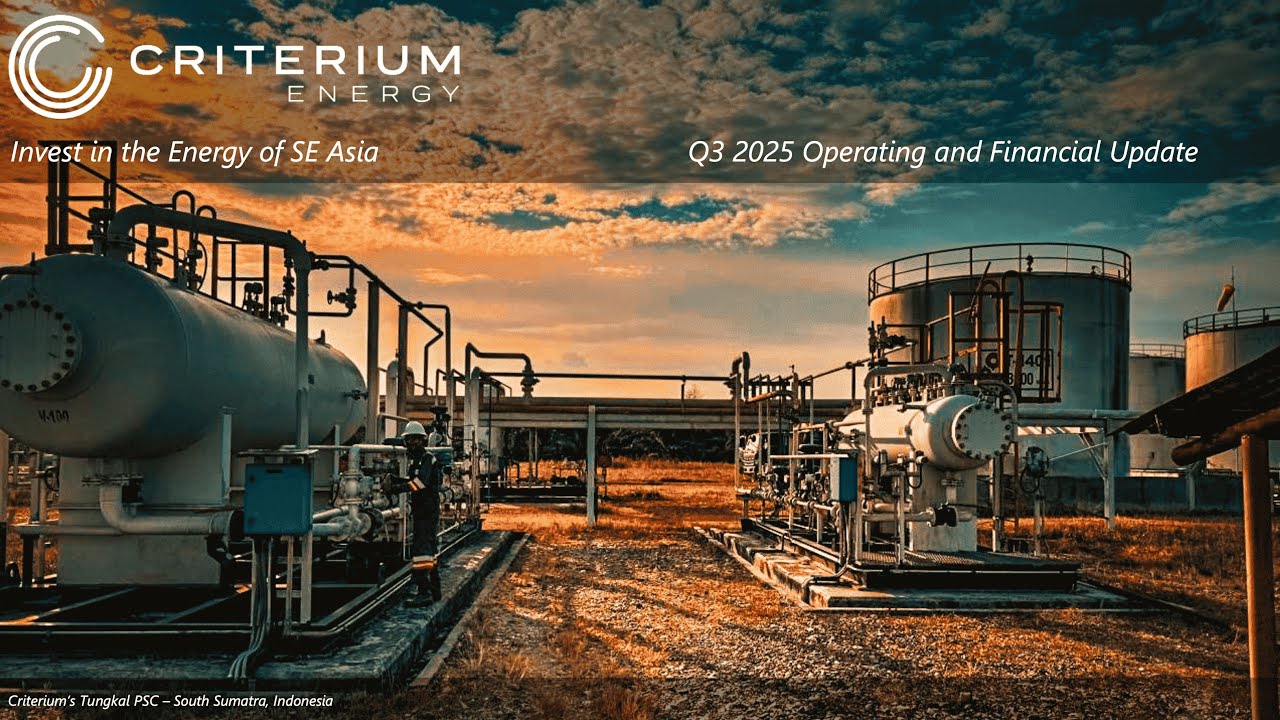 December 2025 | Criterium Energy Q3 Financials & Project Update