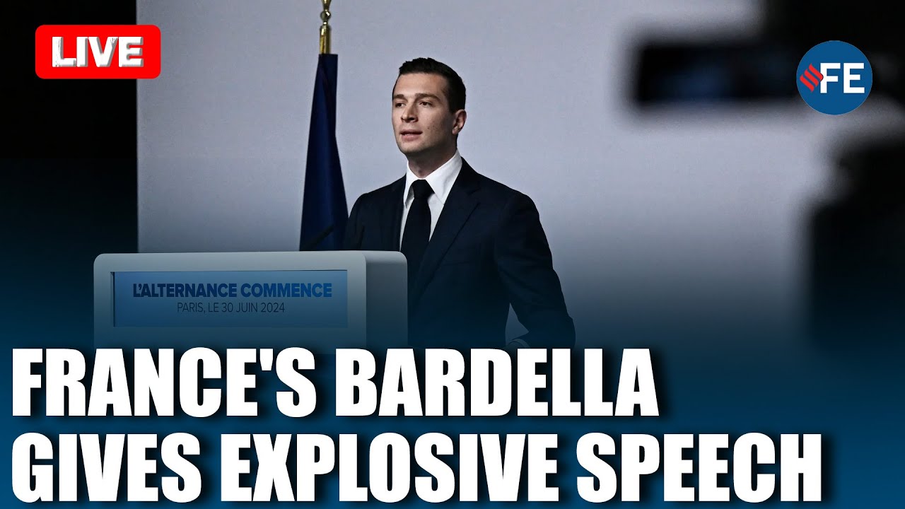 LIVE: France&rsquo;s Far-Right Leader Jordan Bardella Gives New Year Speech | LIVE from Paris