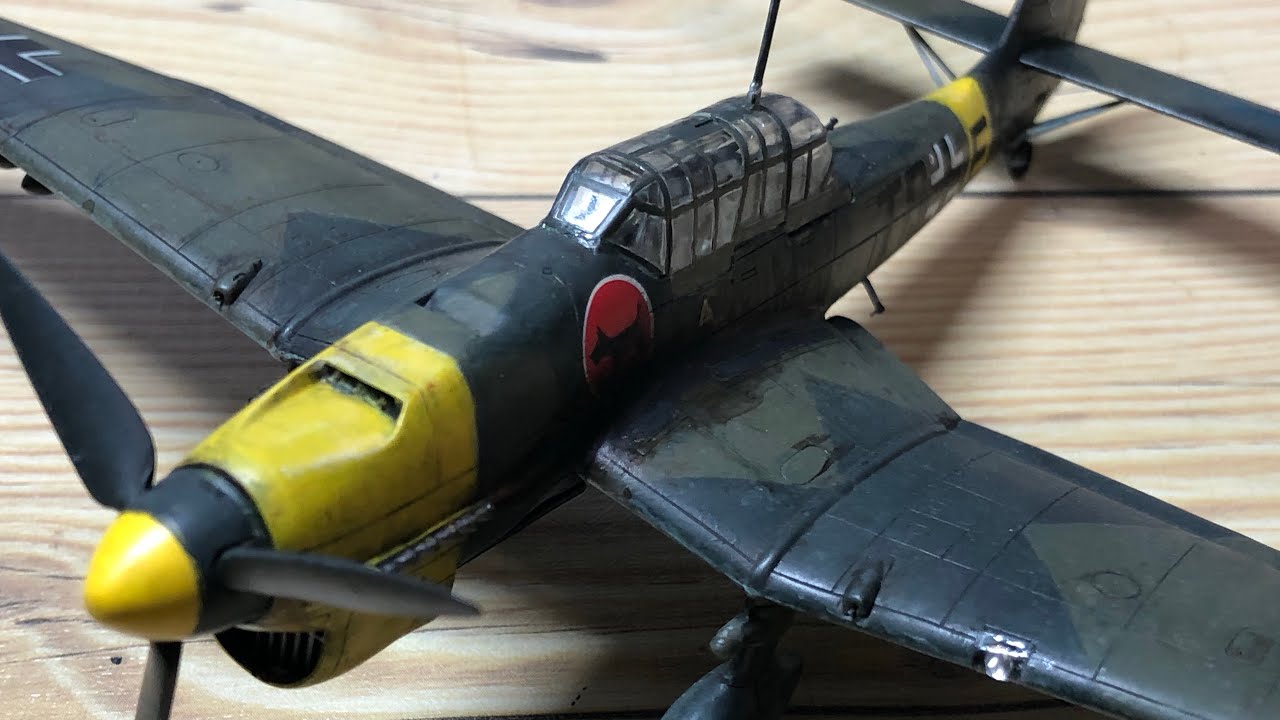 完成したよ！筆塗りStuka　Build and completed  ～Fujimi 1/72 Ju87 B-2 STUKA｜そうだ！プラモつくろっと！