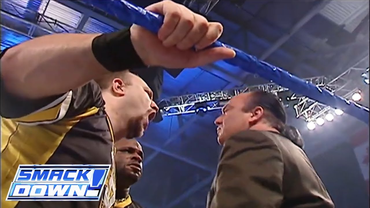The Dudley Boyz join Paul Heyman by attacking Rob Van Dam: SmackDown, April 22, 2004