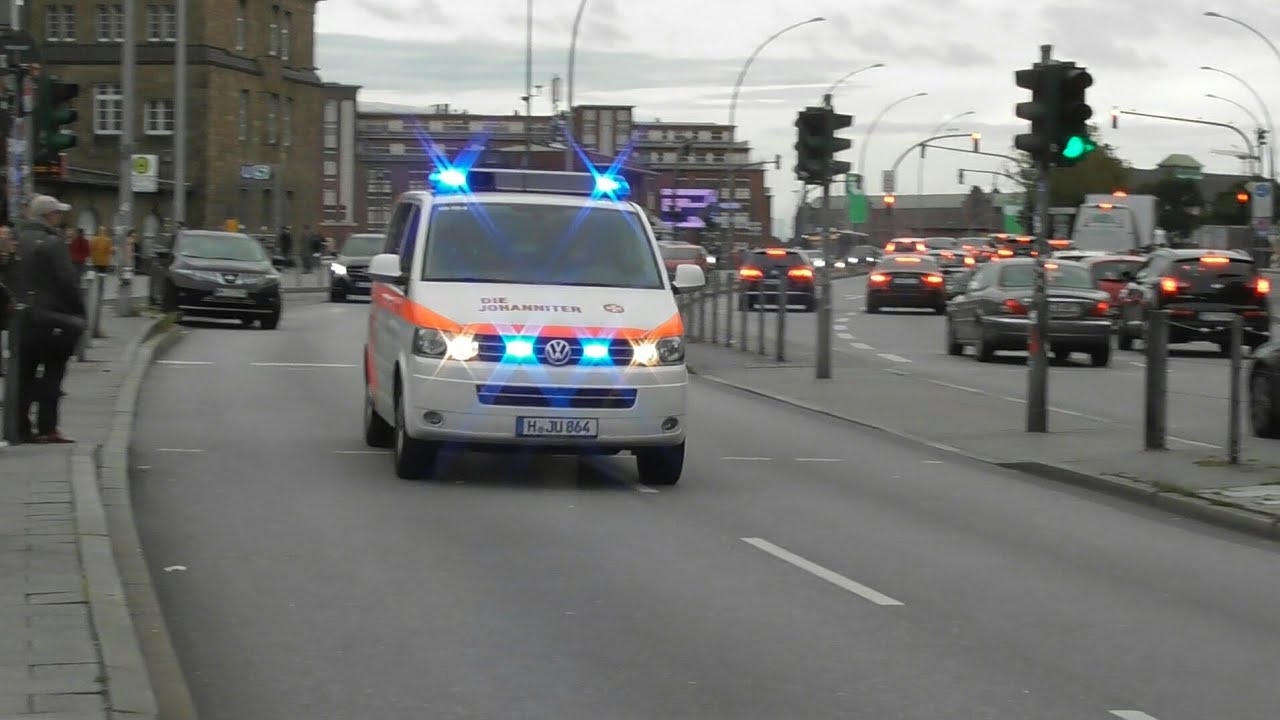 Blut-Organtransport [Hannover] JUH in Hamburg.