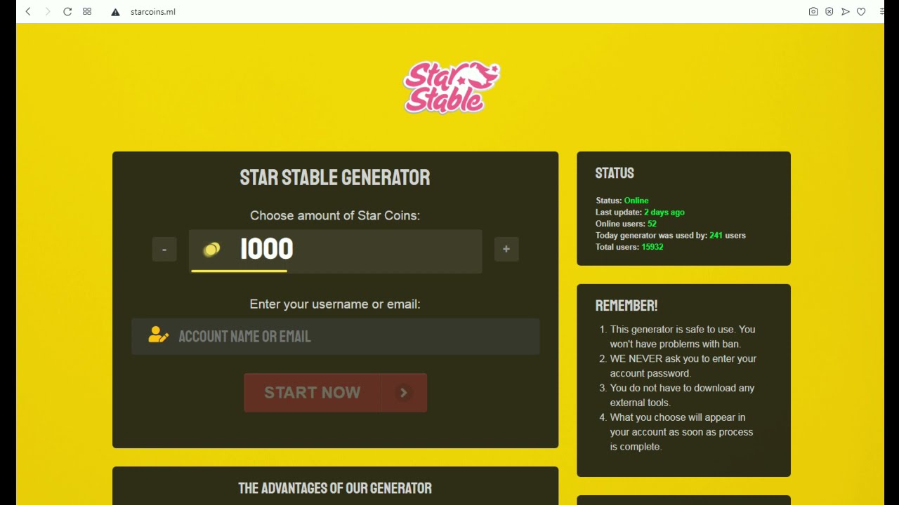 Get Free Unlimited Star Stable Star Coins